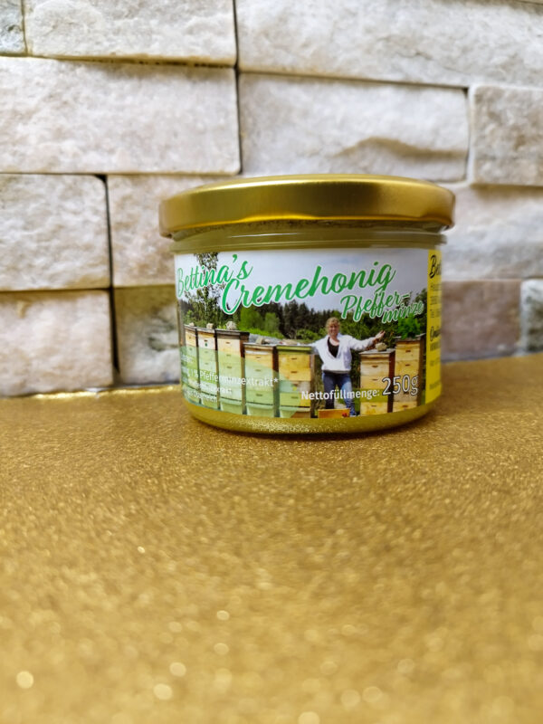 Cremehonig mit Pfefferminze