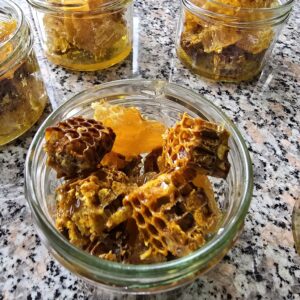 Wabenhonig mit Bienenbrot